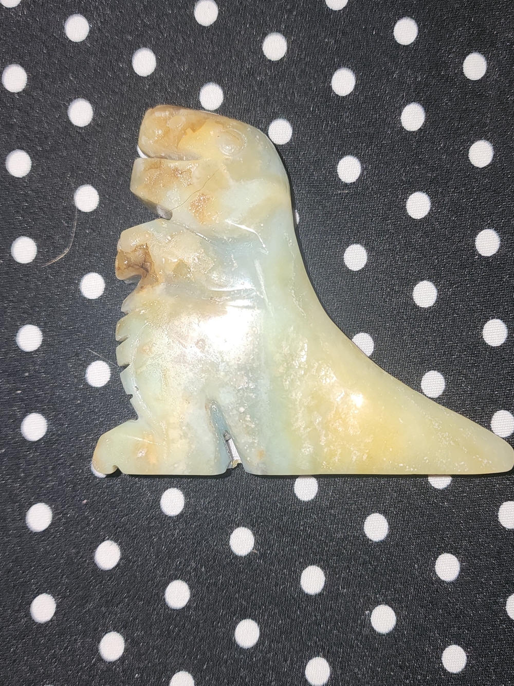 Calcite T-Rex Carved
